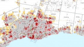 The location of intensification in Toronto