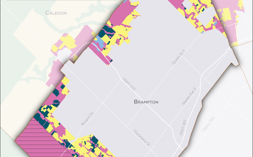 Serviced Land Map Brampton