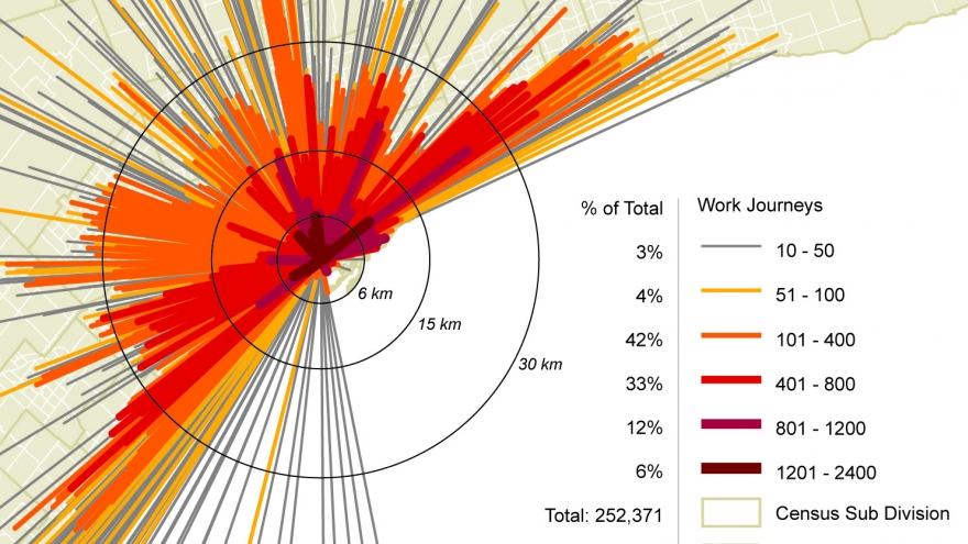 Work Journeys to Downtown Toronto