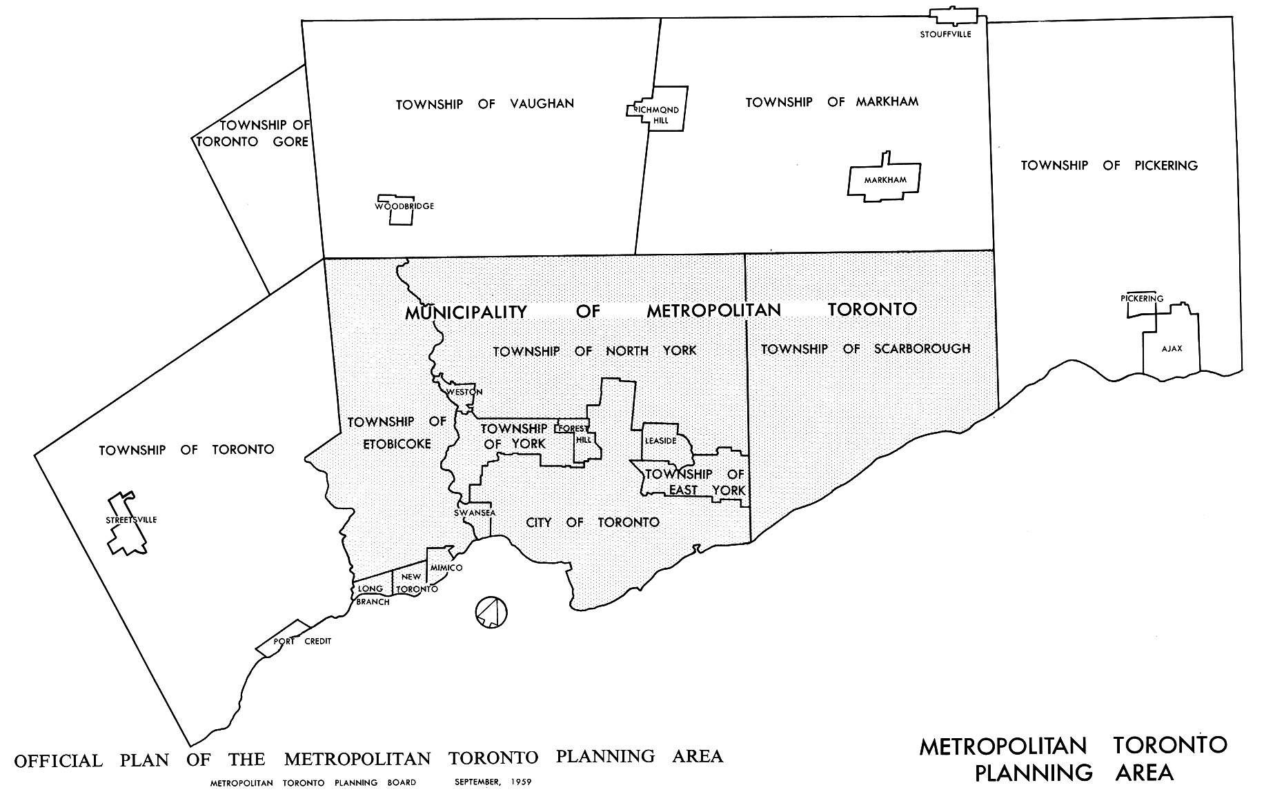 6 Boroughs Of Toronto Map Review Of Regional Governance And Planning In The Three Regions | Neptis  Foundation